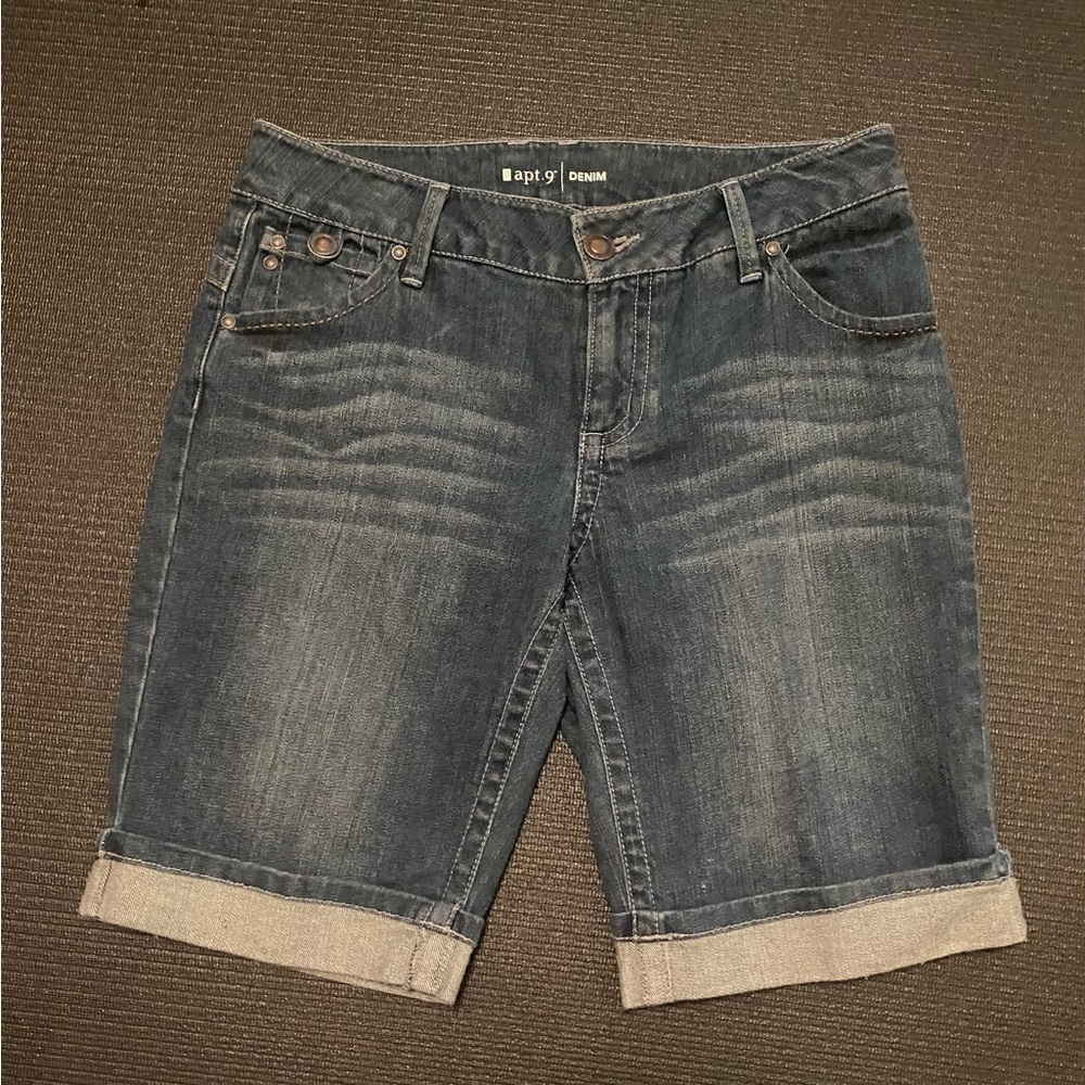 Apt. 9 Jean Bermuda Shorts Size 6